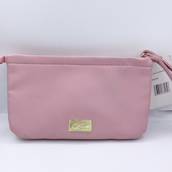 BETSEY JOHNSON wristlet handbag lemon sunglasses pink lips - Picture 4 of 12